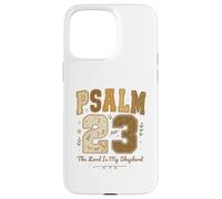 Psalm 23 The Lord Is My Shepherd Stitched Vintage Christian Custodia per iPhone 15 Pro Max