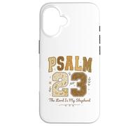 Psalm 23 The Lord Is My Shepherd Stitched Vintage Christian Custodia per iPhone 16