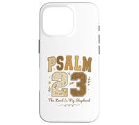 Psalm 23 The Lord Is My Shepherd Stitched Vintage Christian Custodia per iPhone 16 Pro