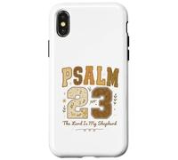 Psalm 23 The Lord Is My Shepherd Stitched Vintage Christian Custodia per iPhone X/XS