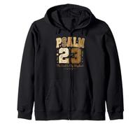 Psalm 23 The Lord Is My Shepherd Stitched Vintage Christian Felpa con Cappuccio