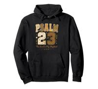 Psalm 23 The Lord Is My Shepherd Stitched Vintage Christian Felpa con Cappuccio