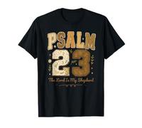 Psalm 23 The Lord Is My Shepherd Stitched Vintage Christian Maglietta