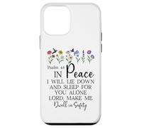 Psalm 4:8 I Will Lie Down and Sleep in Peace God Bible Verse Custodia per iPhone 12 mini
