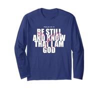 Psalm 46:10 Be Still & Know - Women Girls Butterfly Maglia a Manica