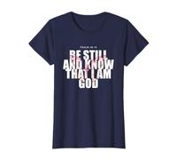 Psalm 46:10 Be Still & Know - Women Girls Butterfly Maglietta