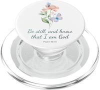 Psalm 46:10 Be Still & Know - Women Girls Butterfly (White) PopSockets PopGrip per MagSafe