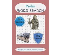 Psalm Word Search: Word Searches with Easy to Read Print with words from Psalms and the entire Bible , / 6 by 9 inches, 110 pages, 50+ puzzles...Gift for vacations, Holidays and free times
