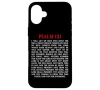 Psalms 121 Full KJV Bible Verse Protection & Safety Blessing Custodia per iPhone 16 Plus