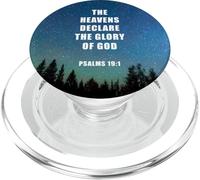 Psalms 19:1 The Heavens Declare Glory of GOD - Faith Verse PopSockets PopGrip per MagSafe