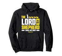 Psalms 23:1 The Lord Is My Shepherd Christian Wear Felpa con Cappuccio
