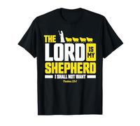 Psalms 23:1 The Lord Is My Shepherd Christian Wear Maglietta