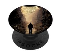 Psalms 23:4 Though I Walk Through The Valley Christian Bible PopSockets PopGrip Adesivo