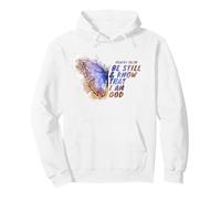 Psalms 46:10 Be Still & Know That I Am God - Women's Faith Felpa con Cappuccio