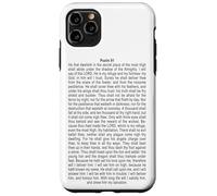 Psalms 91 Full KJV Bible Verse Protection & Safety Blessing Custodia per iPhone 11 Pro Max