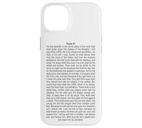 Psalms 91 Full KJV Bible Verse Protection & Safety Blessing Custodia per iPhone 14 Plus