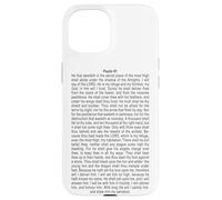 Psalms 91 Full KJV Bible Verse Protection & Safety Blessing Custodia per iPhone 15