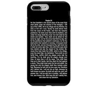 Psalms 91 Full KJV Bible Verse Protection & Safety Blessing Custodia per iPhone 7 Plus/8 Plus