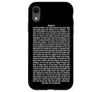 Psalms 91 Full KJV Bible Verse Protection & Safety Blessing Custodia per iPhone XR