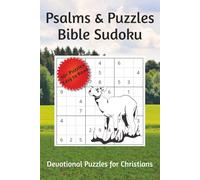 Psalms & Puzzles Bible Sudoku: Devotional Puzzles For Christians | 6x9 inches, 110 pages | 50+ Puzzles | Solutions Included