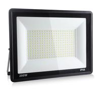 Psatfito G Faretto LED da Esterno da 200w, LED da Cantiere Super Luminose da 21600 Lm, Ip66 Impermeabile, Proiettore LED per Esterni da 6000K per Magazzino, Garage, Cortile, Confezione da 1