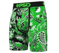 PSD Boxer da uomo con stampa a bandana, 17,8 cm, traspirante e di supporto, tessuto traspirante e traspirante, Paisley fortunato, X-Large