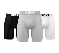 PSD Confezione da 3 Paia di Cotone Tinta Unita neutri da Uomo, Cotone Neutro, Confezione da 3, Large