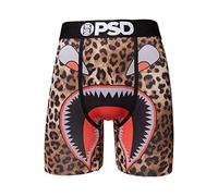PSD Underwear - Boxer da uomo, elasticizzati, con fascia larga, traspirante, 17,8 cm, colore: Arancione
