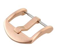 PSDFJAD ZHGUIMING Fibbia for orologio in acciaio inossidabile 16mm 18mm 20mm 22mm 24mm 26mm Fibbia for cinturino in pelle nera argento oro rosa(Rose Gold,26mm)