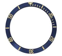 PSDFJAD ZHGUIMING Materiale di alluminio inclinato inserto con castone multicolore 38 * 30,5 mm for gli uomini parti di ricambio della cassa dell'orologio accessori della lunetta dell'orologio(Al-07)