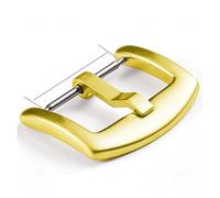 PSDFJAD ZHGUIMING Pulsante cinturino cinturino con fibbia in acciaio inossidabile for cinturino 18mm 20mm 22mm 16mm 24mm Chiusura Matal Accessori for orologi(Gold,22mm)