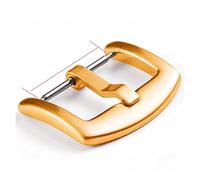 PSDFJAD ZHGUIMING Pulsante cinturino cinturino con fibbia in acciaio inossidabile for cinturino 18mm 20mm 22mm 16mm 24mm Chiusura Matal Accessori for orologi(Rose Gold,22mm)