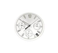 PSDFJAD ZHGUIMING Quadrante da 29,5 mm Quadrante VK63 con Effetto BGW9 Blu Ghiaccio Che Si Illumina al Buio Movimento al Quarzo VK63 Accessori Piedino for quadrante Chiodo 3.0(White dial And Hands)