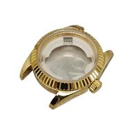 PSDFJAD ZHGUIMING Quadrante dell'orologio da 24,5 mm, quadrante Luminoso Verde, Accessori for Orologi Meccanici da Donna for Movimento NH05/NH06 for Cassa da 31 mm(Gold Case)