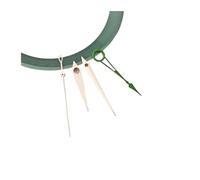 PSDFJAD ZHGUIMING Quadrante e lancette for Orologio NH34 Quadrante da 35 mm Applicabile agli Accessori for la Modifica della Cassa dell'orologio da Uomo for Movimento NH34(Rose Green Hands)