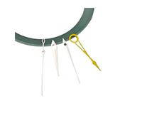 PSDFJAD ZHGUIMING Quadrante e lancette for Orologio NH34 Quadrante da 35 mm Applicabile agli Accessori for la Modifica della Cassa dell'orologio da Uomo for Movimento NH34(Silver Yellow Hands)