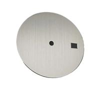 PSDFJAD ZHGUIMING Quadrante for Orologio a Tinta Unita da 30,5 mm for Movimento NH35, Motivo Verticale, quadranti for Orologi Meccanici, Accessori Fai da Te for la Riparazione di Orologi(White)
