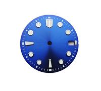PSDFJAD ZHGUIMING Quadrante for Orologio da 28,5 mm BGW9/C3 Quadrante Luminoso Blu Verde Quadrante Sunray Accessori for Orologi for Movimento NH35/NH36/4R/7S(Blu)