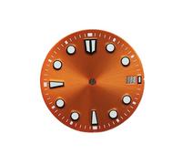 PSDFJAD ZHGUIMING Quadrante for Orologio da 28,5 mm BGW9/C3 Quadrante Luminoso Blu Verde Quadrante Sunray Accessori for Orologi for Movimento NH35/NH36/4R/7S(Arancione)