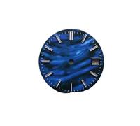 PSDFJAD ZHGUIMING Quadrante for Orologio da 28,5 mm, quadrante Luminoso Verde, quadrante a Fiocco di Neve for Movimento SKX007 NH35/NH36/4R/7S, Parti e Accessori for Orologi(Blu)