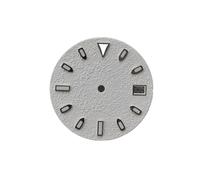 PSDFJAD ZHGUIMING Quadrante for Orologio da 28,5 mm, Superficie Effetto Ghiaccio e Neve, Texture Rugosa, quadrante Luminoso Verde, Accessori for Orologi for Movimento NH35(White)