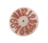 PSDFJAD ZHGUIMING Quadrante for Orologio Digitale da 33,2 mm, quadranti for Orologi letterali a più Colori, Accessorio for Orologio Personalizzato Fai da Te for Movimento NH35(A9 Shell Red)