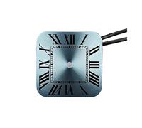 PSDFJAD ZHGUIMING Quadrante for Orologio Quadrato NH35, quadrante numerico NH35 + ago for Orologio, Nuovi Accessori for Orologi Quadrati for Movimento NH35 NH36(Light Blue)