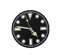 PSDFJAD ZHGUIMING Quadrante luminoso verde da 28,5 mm, quadrante retrò + quadrante for orologi da uomo, accessori for movimento NH35/NH36(A4)