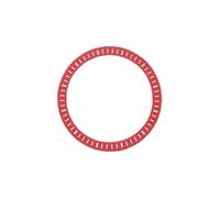 PSDFJAD ZHGUIMING Quadrante NH35 NH70 superficie cava Accessorio for orologio meccanico subacqueo fantasma d'acqua fai-da-te bagliore verde misura 28,5 mm(RED)
