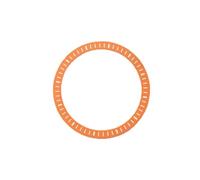 PSDFJAD ZHGUIMING Quadrante NH35 NH70 superficie cava Accessorio for orologio meccanico subacqueo fantasma d'acqua fai-da-te bagliore verde misura 28,5 mm(arancione)