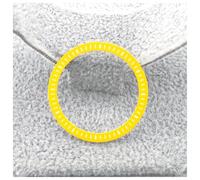 PSDFJAD ZHGUIMING Quadrante NH35 NH70 superficie cava Accessorio for orologio meccanico subacqueo fantasma d'acqua fai-da-te bagliore verde misura 28,5 mm(Yellow)