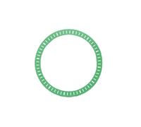 PSDFJAD ZHGUIMING Quadrante NH35 NH70 superficie cava Accessorio for orologio meccanico subacqueo fantasma d'acqua fai-da-te bagliore verde misura 28,5 mm(Verde)