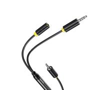 Psdndeww 3 5 Mm Coppia di Cavi Uditivi Linea Di Registrazione Bidirezionale Migliora La Connessione Uditiva Tra Cuffie Mobili