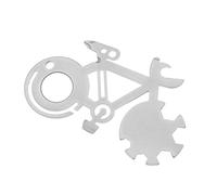 Psdndeww Acciaio al carbonio in miniatura 10 in 1 apribottiglie per bicicletta, set di cacciaviti piatti, strumento di riparazione per chiavi inglesi, per uomini